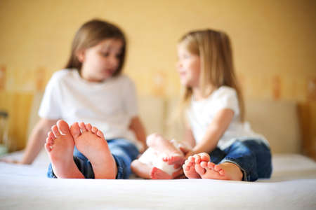 Girl footjob Small